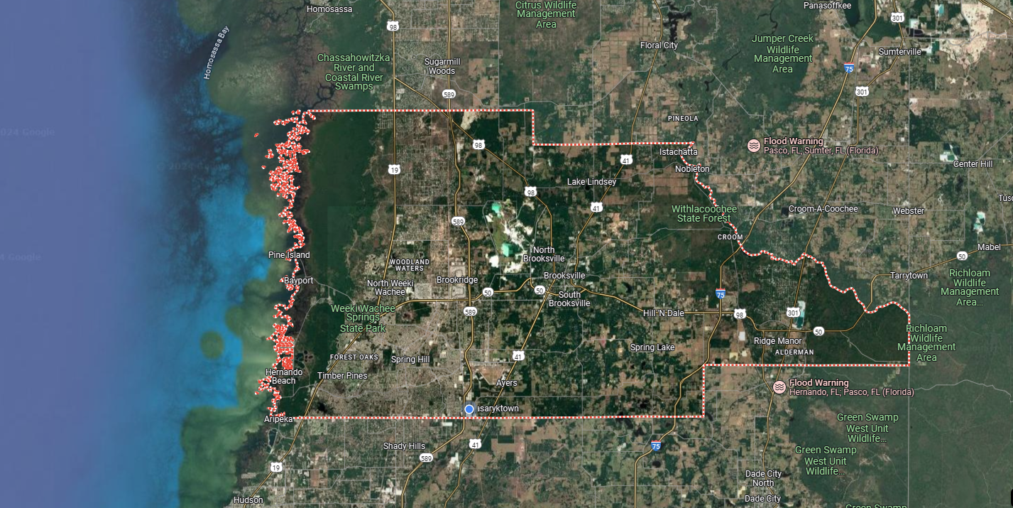 Hernando County Map