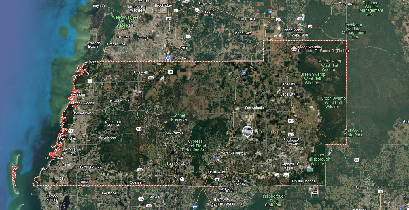 Pasco County Map